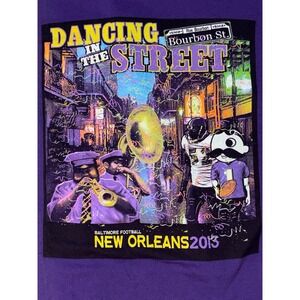 Natty Boh Dancing In The‎ Street New Orleans Baltimore Ravens Football Graphic T